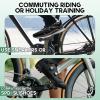 image:imageBUCKLOS Road Bike Clipless Pedals Compatible with SPDSL Cleats Flat Combo Dual Sides Carbon Fiber Sealed Bearing Bicycle Pedal Ride with SneakersCycling ShoesBlack