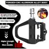 image:imageBUCKLOS Road Bike Pedals Compitable with Shimano SPDSL Cleats  Bicycle Clipless Titanium Sealed Bearing NylonAluminium Ultegra Clip Pedals for Indoor Cycling 916AluminumTi