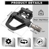 image:imageBUCKLOS Road Bike Pedals Compitable with Shimano SPDSL Cleats  Bicycle Clipless Titanium Sealed Bearing NylonAluminium Ultegra Clip Pedals for Indoor Cycling 916AluminumCrMo