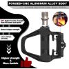 image:imageBUCKLOS Road Bike Pedals Compitable with Shimano SPDSL Cleats  Bicycle Clipless Titanium Sealed Bearing NylonAluminium Ultegra Clip Pedals for Indoor Cycling 916AluminumCrMo
