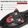 image:imageBUCKLOS Road Bike Pedals Compitable with Shimano SPDSL Cleats  Bicycle Clipless Titanium Sealed Bearing NylonAluminium Ultegra Clip Pedals for Indoor Cycling 916BH10 0