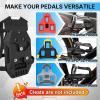 image:imageBucklos Toe Caged adapters for Peloton Bike   PedalsConvert Shimano SPDSL Look Delta Keo to Toe Cages Pedal with Strap Ride with SneakersIndoor Exercise Road Bike AccessoriesBlack
