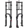 image:imageBUCKLOS 2026 inch 40 Fat Tire Bike Suspension Fork 180mm Travel 135mm Spacing Hub 9mm QR Ebike Oil MTB Fat Fork Double Crown 118 Straight Electric Bicycle Front Fork Snow Beach Mountain Bike20inch