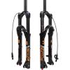image:imageBUCKLOS 2627529 inch Travel 140mm MTB Air Suspension Fork Rebound Adjustment 34mm Stanchions 118 Threadless StraightTapered 9100mm QR ManualRemote Lockout XC AM Mountain Bicycle Front ForksStraightremote