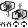 image:imageBUCKLOS Bike Clip Pedals PDM760M780 MTB Mountain Bike Clipless Dual Sided Pedals  Road Bike Spin Bike Sealed Bearing Bicycle Clips in Pedal Compatible with Shimano SPD Cleats 916 AluminumBlack1