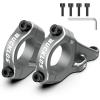 image:imageBUCKLOS Direct Mount Stem Mountain Bike 318mm 35mm Bar Clamp MTB Handlebar Stems 2 Pieces Lightweight Split High Rise Bicycle Stem Adjustable Extension 5864mm for Dual Crown Fork Downhill EnduroTITANIUM