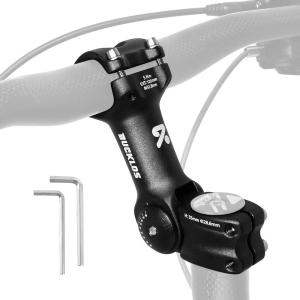 image:imageBUCKLOS Adjustable Bike Stem 318mm 254mm Riser Handlebar Stem 100110120130140mm 60 Degree Extender Bicycle Mountain Bike Stems for MTB Road EBike BMX318120mm