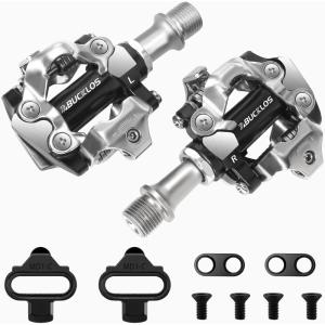 image:imageBUCKLOS Bike Clip Pedals PDM760M780 MTB Mountain Bike Clipless Dual Sided Pedals  Road Bike Spin Bike Sealed Bearing Bicycle Clips in Pedal Compatible with Shimano SPD Cleats 916 AluminumBlack2