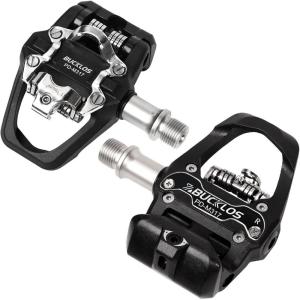 image:imageBUCKLOS Dual Side Pedal Fit Look Delta Peloton Replacement Pedals Spin Bike Clip Pedales Compatible with Shimano SPD for Indoor BicycleOutdoor Road Cycling 916Doublesided