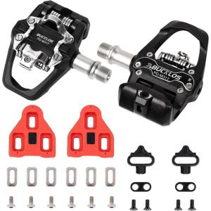 image:imageBUCKLOS Dual Side Pedal Fit Look Delta Peloton Replacement Pedals Spin Bike Clip Pedales Compatible with Shimano SPD for Indoor BicycleOutdoor Road Cycling 916DoublesidedCleats