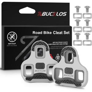 image:imageBUCKLOS KEO Pedals for Road Bike  Bicycle Clipless Sealed Bearing NylonCarbon Ultegra Clip Pedals for Indoor Cycling 91645Grey