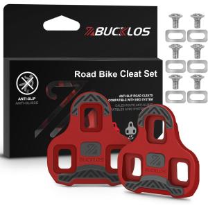 image:imageBUCKLOS KEO Pedals for Road Bike  Bicycle Clipless Sealed Bearing NylonCarbon Ultegra Clip Pedals for Indoor Cycling 9169Red