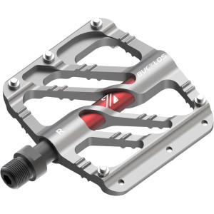image:imageBUCKLOS MTB Flat Pedals Mountain Bike Pedals 3 Bearings CNC Adult Road Bike Pedals Bicycle Platform Aluminum Alloy NonSlip Pedal for Gravel BikeBMX 916BlackTitanium