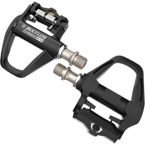 image:imageBUCKLOS Road Bike Pedals Compitable with Shimano SPDSL Cleats  Bicycle Clipless Titanium Sealed Bearing NylonAluminium Ultegra Clip Pedals for Indoor Cycling 916AluminumCrMo