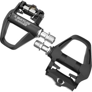 image:imageBUCKLOS Road Bike Pedals Compitable with Shimano SPDSL Cleats  Bicycle Clipless Titanium Sealed Bearing NylonAluminium Ultegra Clip Pedals for Indoor Cycling 916AluminumTi