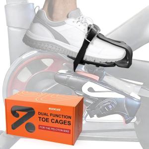 image:imageBucklos Toe Cage for Peloton Bike   PedalsConvert Look Delta to Dual Function Pedal Ride with Sneakers or Peloton ShoesIndoor Exercise Bike Accessories for Friends Family Spin ClassBlack