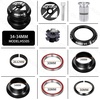 image:imageBUCKLOS 118 Bike Headset MTB Threadless 34 44 44506 4455 4456 41852mm Straight Tapered Tube Mountain Bikes Road Bicycle Double Sealed Bearings Headsets for Frame Fork Expander Plug Star Nut3434mmBlack