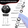image:imageBUCKLOS 118 Bike Headset MTB Threadless 34 44 44506 4455 4456 41852mm Straight Tapered Tube Mountain Bikes Road Bicycle Double Sealed Bearings Headsets for Frame Fork Expander Plug Star Nut4456mmBlack