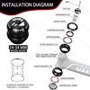 image:imageBUCKLOS 118 Bike Headset MTB Threadless 34 44 44506 4455 4456 41852mm Straight Tapered Tube Mountain Bikes Road Bicycle Double Sealed Bearings Headsets for Frame Fork Expander Plug Star Nut3434mmBlack