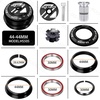 image:imageBUCKLOS 118 Bike Headset MTB Threadless 34 44 44506 4455 4456 41852mm Straight Tapered Tube Mountain Bikes Road Bicycle Double Sealed Bearings Headsets for Frame Fork Expander Plug Star Nut4444mmBlack