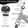 image:imageBUCKLOS 118 Bike Headset MTB Threadless 34 44 44506 4455 4456 41852mm Straight Tapered Tube Mountain Bikes Road Bicycle Double Sealed Bearings Headsets for Frame Fork Expander Plug Star Nut41852mmBlack