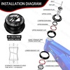 image:imageBUCKLOS 118 Bike Headset MTB Threadless 34 44 44506 4455 4456 41852mm Straight Tapered Tube Mountain Bikes Road Bicycle Double Sealed Bearings Headsets for Frame Fork Expander Plug Star Nut44506mmBlack