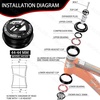 image:imageBUCKLOS 118 Bike Headset MTB Threadless 34 44 44506 4455 4456 41852mm Straight Tapered Tube Mountain Bikes Road Bicycle Double Sealed Bearings Headsets for Frame Fork Expander Plug Star Nut4444mmBlack