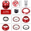 image:imageBUCKLOS 118 Bike Headset MTB Threadless 34 44 44506 4455 4456 41852mm Straight Tapered Tube Mountain Bikes Road Bicycle Double Sealed Bearings Headsets for Frame Fork Expander Plug Star Nut3434mmRed