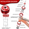 image:imageBUCKLOS 118 Bike Headset MTB Threadless 34 44 44506 4455 4456 41852mm Straight Tapered Tube Mountain Bikes Road Bicycle Double Sealed Bearings Headsets for Frame Fork Expander Plug Star Nut4444mmRed