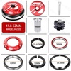 image:imageBUCKLOS 118 Bike Headset MTB Threadless 34 44 44506 4455 4456 41852mm Straight Tapered Tube Mountain Bikes Road Bicycle Double Sealed Bearings Headsets for Frame Fork Expander Plug Star Nut41852mmRed