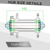 image:imageBUCKLOS 2627529 Mountain Bike Wheelset Carbon Hub MTB Wheels Quick Release Disc Brakes 24H LowResistant Flat Spokes Bike Wheels fit 711 Speed Cassette1Pair FrontRear