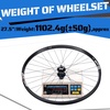 image:imageBUCKLOS 27529 inch Thru Axle Boost MTB Wheelset Front 15  110mm Rear 12  148mm Disc Brake Mountain Bike Wheel AL6061 32H 1925 Double Wall Clincher Dual Fit 8 9 10 11 Speed Cassette XC AM DHOne Rear Wheel