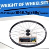 image:imageBUCKLOS 27529 inch Thru Axle Boost MTB Wheelset Front 15  110mm Rear 12  148mm Disc Brake Mountain Bike Wheel AL6061 32H 1925 Double Wall Clincher Dual Fit 8 9 10 11 Speed Cassette XC AM DHOne Front Wheel