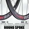 image:imageBUCKLOS 700C Road Bike Wheelset DiscRim Brake with Carbon Hub 40mm Depth Road Bike Wheels Support 891011 Speed Clincher 1825c 700c Bike Wheel Thru Quick Release24H Spokes