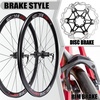 image:imageBUCKLOS 700C Road Bike Wheelset DiscRim Brake with Carbon Hub 40mm Depth Road Bike Wheels Support 891011 Speed Clincher 1825c 700c Bike Wheel Thru Quick Release24H Spokes