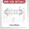 image:imageBUCKLOS Aluminum Alloy 700c Road Bike Wheelset 30mm Depth 20mm Wide Quick Release Rim Brake Bike Wheels Superlight Double Wall 24H Round Spokes1PairFrontRear Wheels