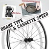 image:imageBUCKLOS Aluminum Alloy 700c Road Bike Wheelset 30mm Depth 20mm Wide Quick Release Rim Brake Bike Wheels Superlight Double Wall 24H Round SpokesOnly Rear wheel