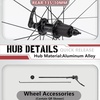 image:imageBUCKLOS Aluminum Alloy 700c Road Bike Wheelset 30mm Depth 20mm Wide Quick Release Rim Brake Bike Wheels Superlight Double Wall 24H Round SpokesOnly Rear wheel
