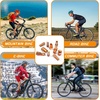 image:imageBUCKLOS Bike Tire Valve Stem Cap Set Presta Valve and Schrader Valve Caps Valve Cap with Valve Core Removing Function Presta Valve Adapter 10Pcs Fit Mountain Bike Road BikesOrange