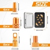image:imageBUCKLOS Bike Tire Valve Stem Cap Set Presta Valve and Schrader Valve Caps Valve Cap with Valve Core Removing Function Presta Valve Adapter 10Pcs Fit Mountain Bike Road BikesOrange