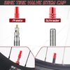 image:imageBUCKLOS Bike Tire Valve Stem Cap Set Presta Valve and Schrader Valve Caps Valve Cap with Valve Core Removing Function Presta Valve Adapter 10Pcs Fit Mountain Bike Road BikesRed
