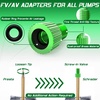 image:imageBUCKLOS Bike Tire Valve Stem Cap Set Presta Valve and Schrader Valve Caps Valve Cap with Valve Core Removing Function Presta Valve Adapter 10Pcs Fit Mountain Bike Road BikesGreen