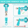 image:imageBUCKLOS Bike Tire Valve Stem Cap Set Presta Valve and Schrader Valve Caps Valve Cap with Valve Core Removing Function Presta Valve Adapter 10Pcs Fit Mountain Bike Road BikesTurquoise