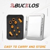 image:imageBUCKLOS Bike Tire Valve Stem Cap Set Presta Valve and Schrader Valve Caps Valve Cap with Valve Core Removing Function Presta Valve Adapter 10Pcs Fit Mountain Bike Road BikesOrange