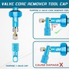 image:imageBUCKLOS Bike Tire Valve Stem Cap Set Presta Valve and Schrader Valve Caps Valve Cap with Valve Core Removing Function Presta Valve Adapter 10Pcs Fit Mountain Bike Road BikesBlue