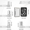 image:imageBUCKLOS Bike Tire Valve Stem Cap Set Presta Valve and Schrader Valve Caps Valve Cap with Valve Core Removing Function Presta Valve Adapter 10Pcs Fit Mountain Bike Road BikesSilver