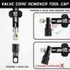 image:imageBUCKLOS Bike Tire Valve Stem Cap Set Presta Valve and Schrader Valve Caps Valve Cap with Valve Core Removing Function Presta Valve Adapter 10Pcs Fit Mountain Bike Road BikesBlack
