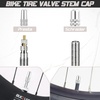 image:imageBUCKLOS Bike Tire Valve Stem Cap Set Presta Valve and Schrader Valve Caps Valve Cap with Valve Core Removing Function Presta Valve Adapter 10Pcs Fit Mountain Bike Road BikesSilver