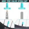 image:imageBUCKLOS Bike Tire Valve Stem Cap Set Presta Valve and Schrader Valve Caps Valve Cap with Valve Core Removing Function Presta Valve Adapter 10Pcs Fit Mountain Bike Road BikesTurquoise