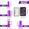 image:imageBUCKLOS Bike Tire Valve Stem Cap Set Presta Valve and Schrader Valve Caps Valve Cap with Valve Core Removing Function Presta Valve Adapter 10Pcs Fit Mountain Bike Road BikesPurple